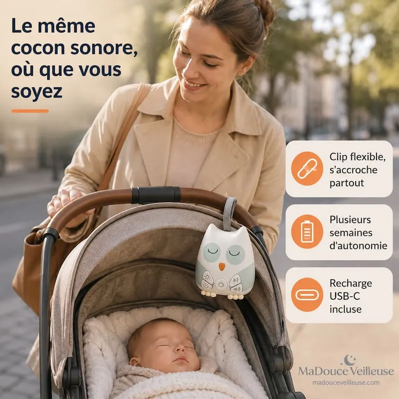 Machine à Bruit Blanc Bébé Hibou – OwlSleep