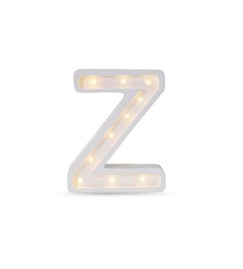 Little Lights Mini Letter Z Night Light | White