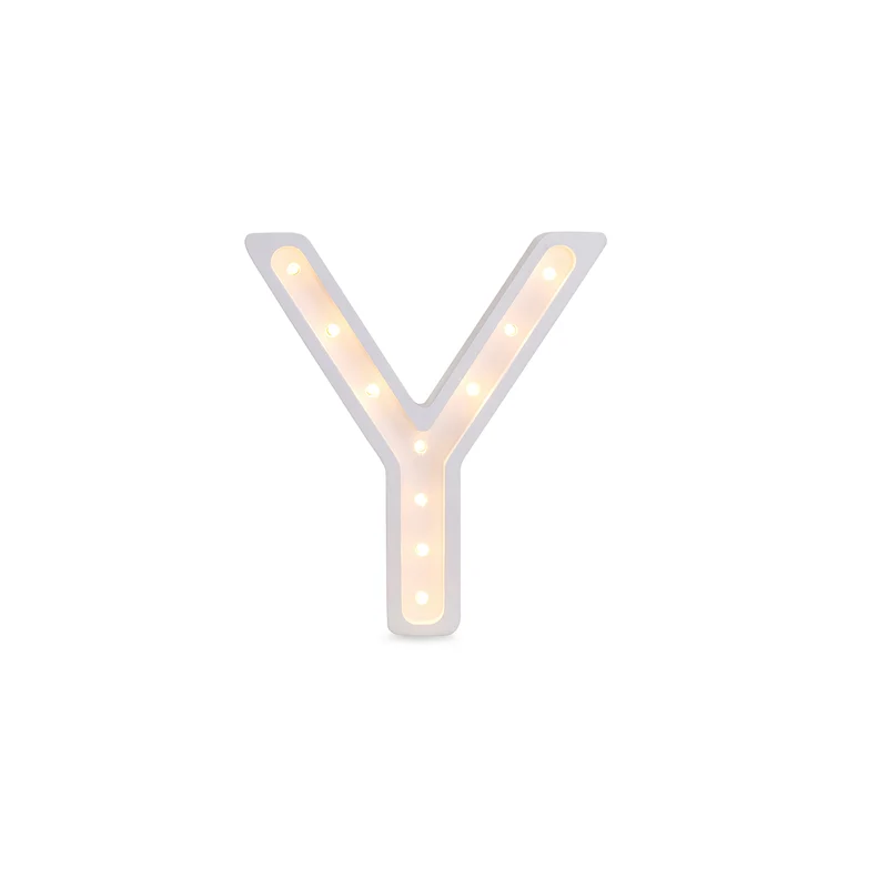 Little Lights Mini Letter Y Night Light | White
