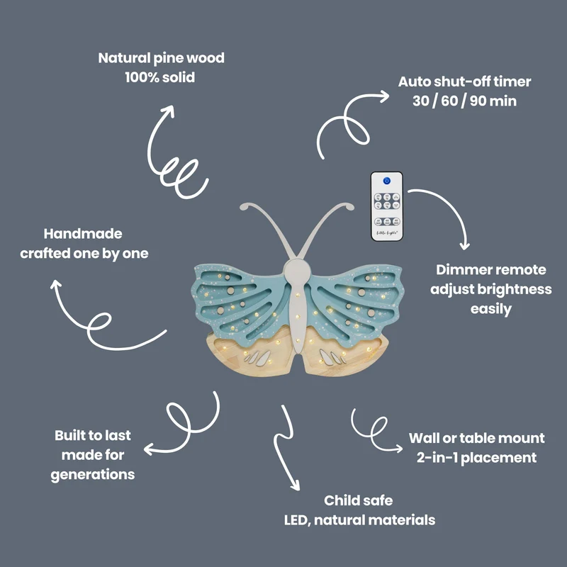 Little Lights Butterfly Night Light | Blue Jay