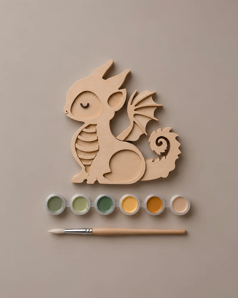 Little Lights Crafty Kit – DIY Wooden Dragon