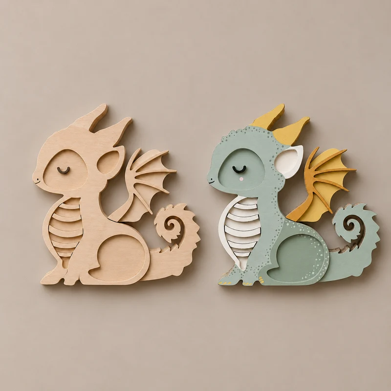 Little Lights Crafty Kit – DIY Wooden Dragon