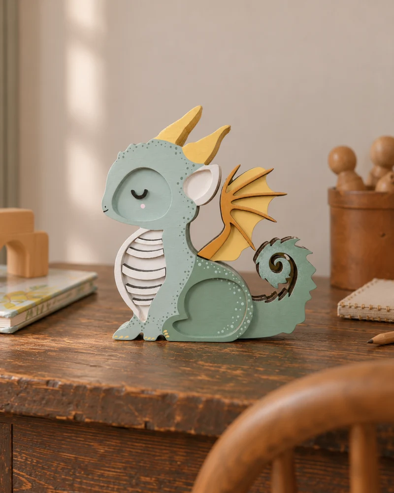 Little Lights Crafty Kit – DIY Wooden Dragon