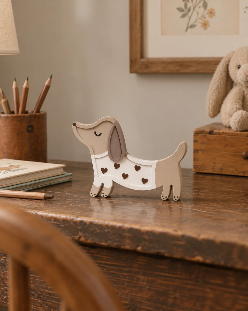 Little Lights Crafty Kit - DIY Wooden Dachshund Dog