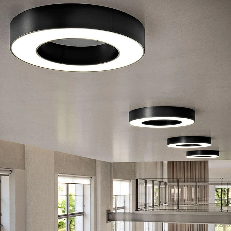 Panzeri Silver Ring LED-Deckenlampe Dimmbar