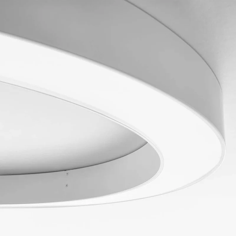 Panzeri Silver Ring LED-Deckenlampe Dimmbar