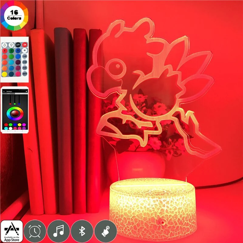 3D LED Hologramm Nachtlampe Final Fantasy Chocobo