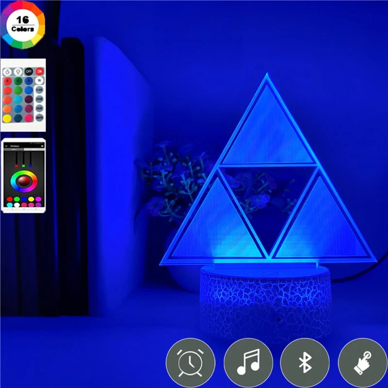 3D LED Nachtlampe Dreieck Geometrie Licht