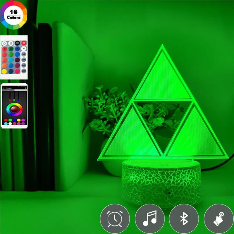 3D LED Nachtlampe Dreieck Geometrie Licht