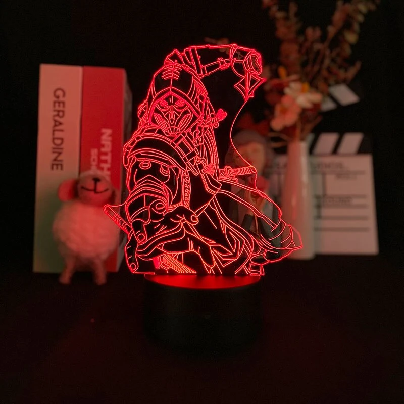 Scorpion aus Mortal Kombat LED Nacht Licht Lampe