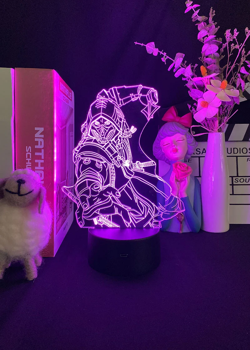 Scorpion aus Mortal Kombat LED Nacht Licht Lampe