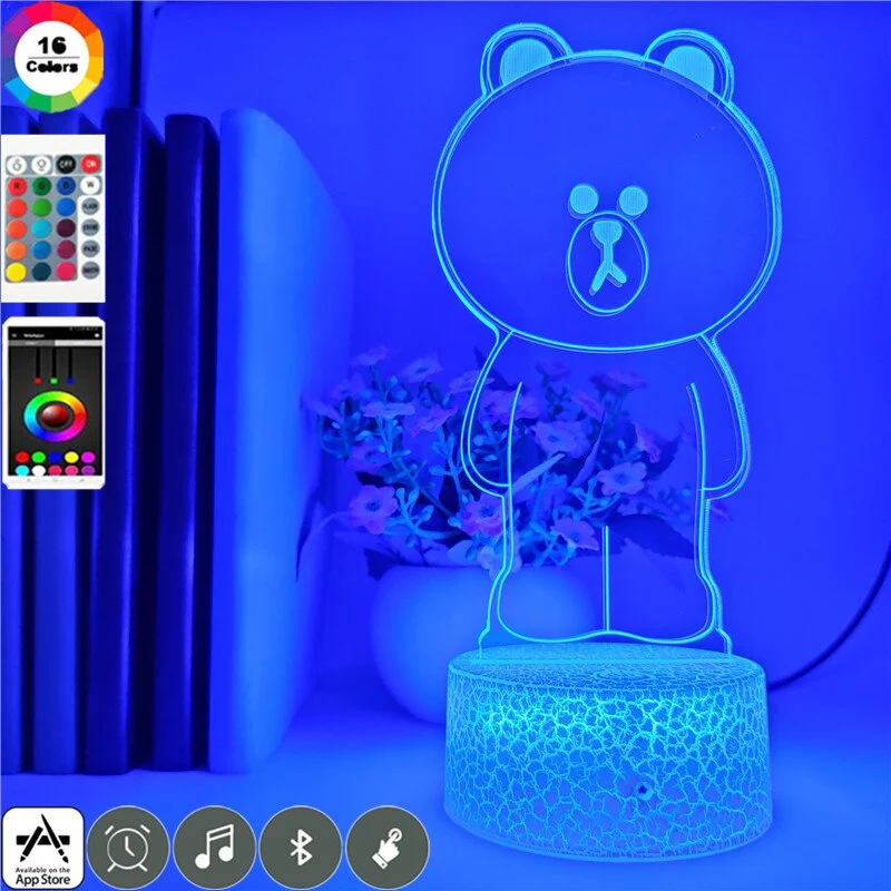 Niedlicher Teddybär als LED Nachtlicht