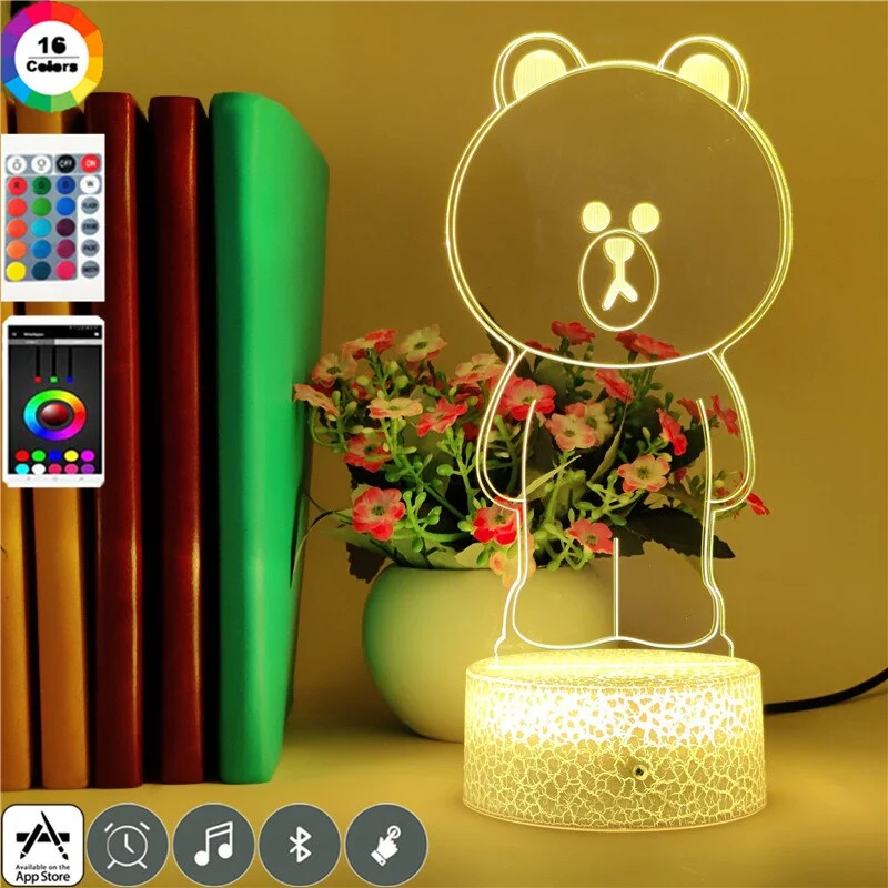 Niedlicher Teddybär als LED Nachtlicht