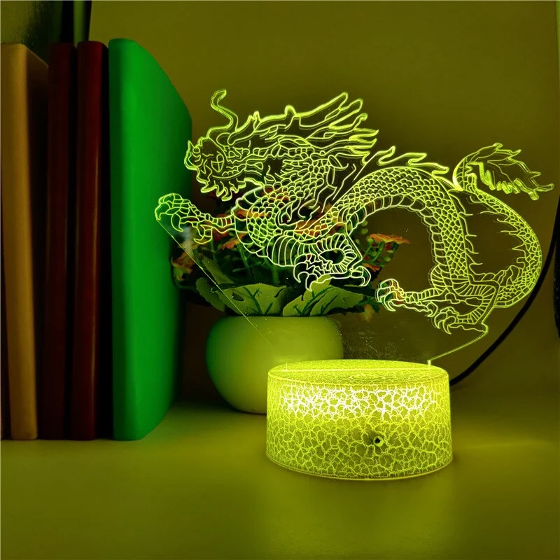 Drachen Nachtlicht LED mit Farbwechsel