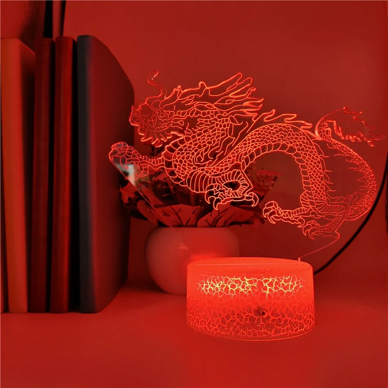 Drachen Nachtlicht LED mit Farbwechsel