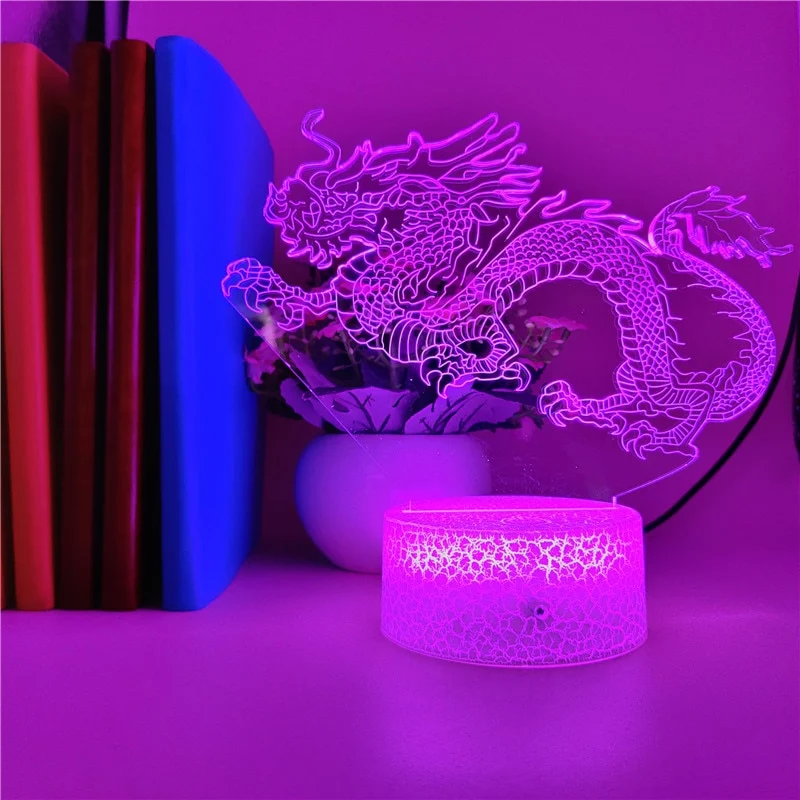 Drachen Nachtlicht LED mit Farbwechsel