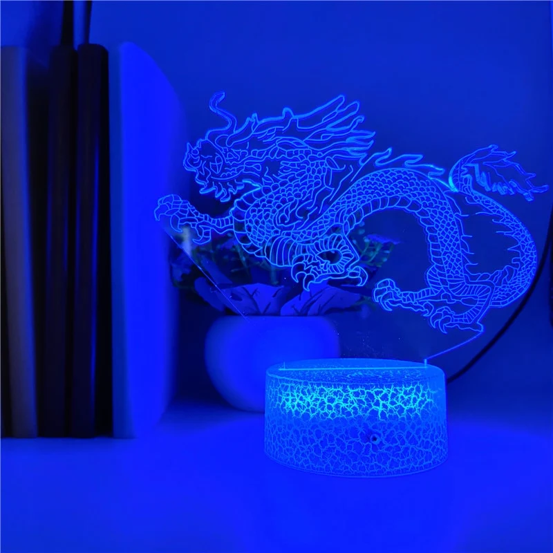 Drachen Nachtlicht LED mit Farbwechsel