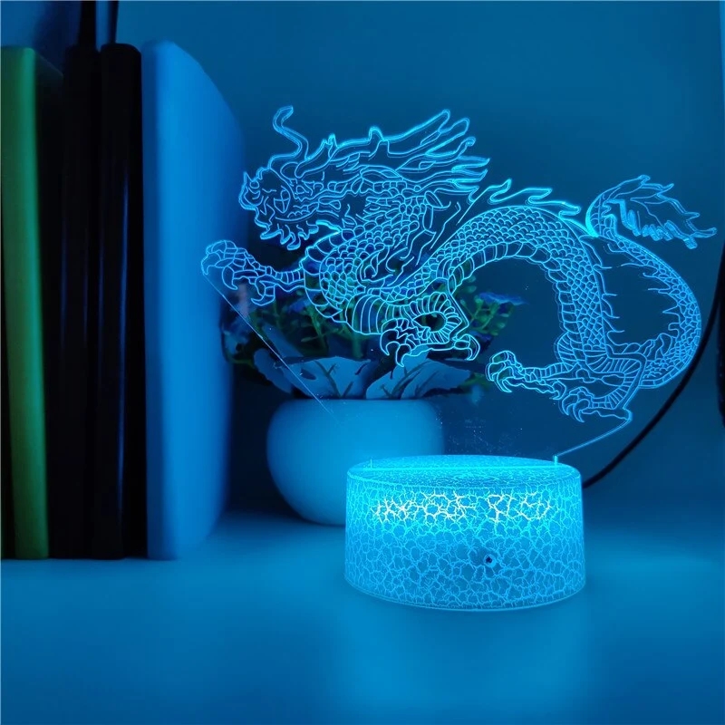 Drachen Nachtlicht LED mit Farbwechsel