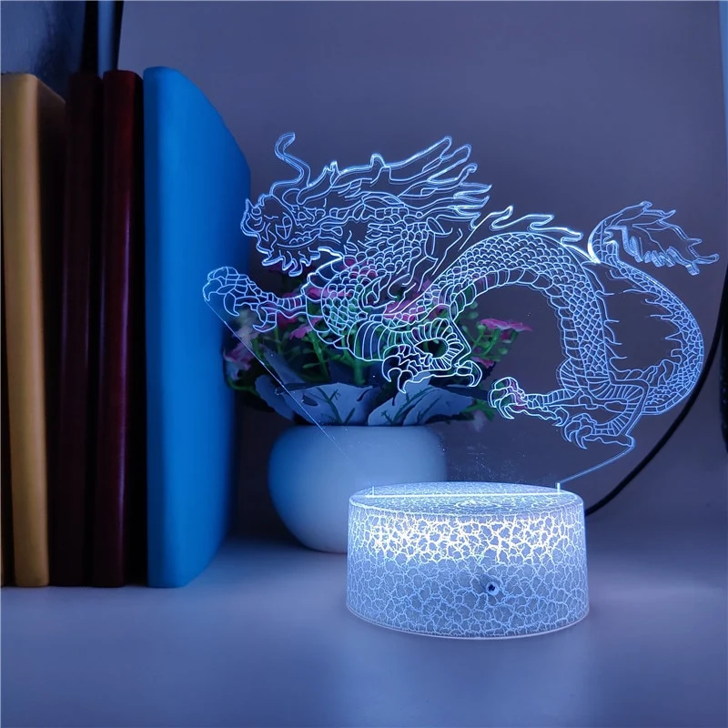 Drachen Nachtlicht LED mit Farbwechsel