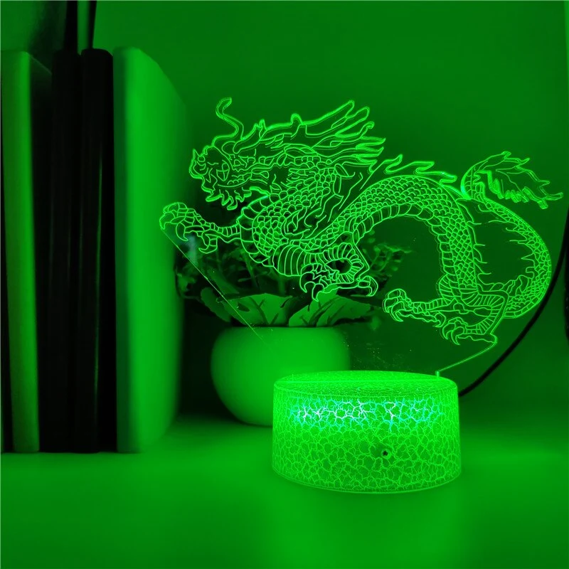 Drachen Nachtlicht LED mit Farbwechsel