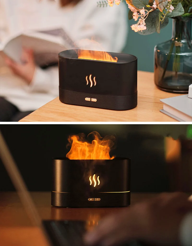USB-Flammen Nacht Licht Luftbefeuchter