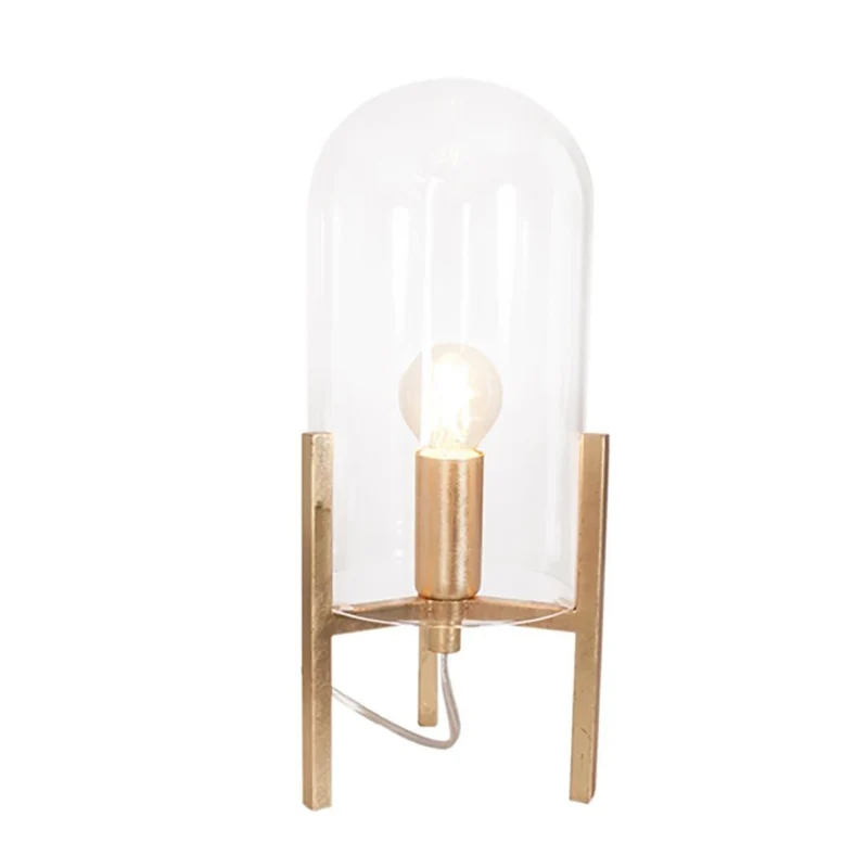 Tischlampe Smokey mit Glashaube
