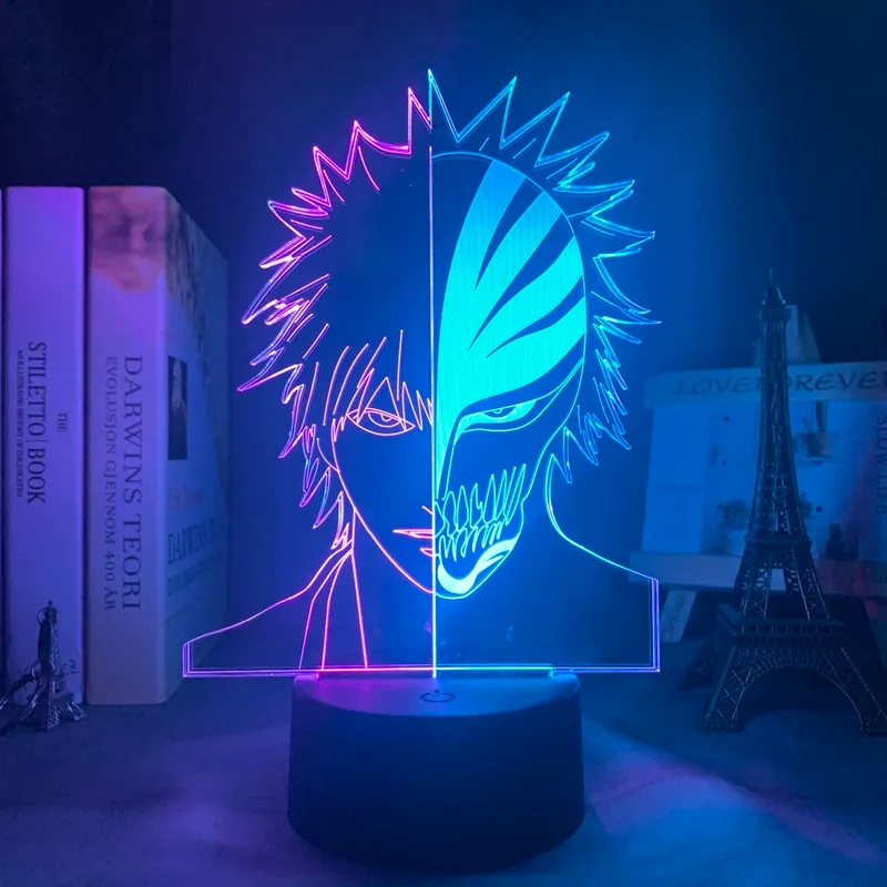 Attack on Titan Anime Lampe Nachtlicht mit Farbwechsel und 3D Effekt