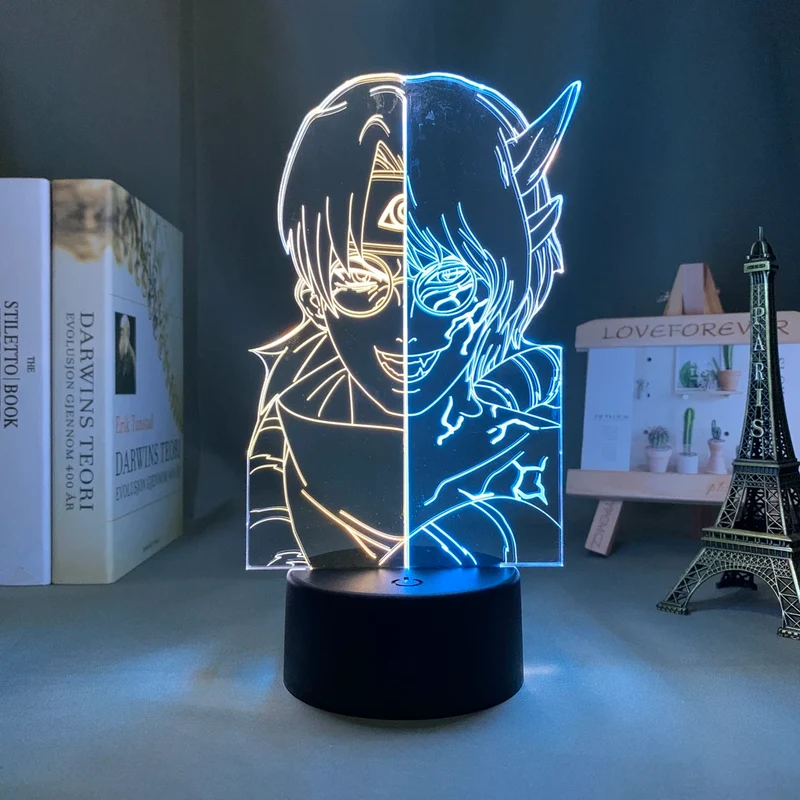 Attack on Titan Anime Lampe Nachtlicht mit Farbwechsel und 3D Effekt