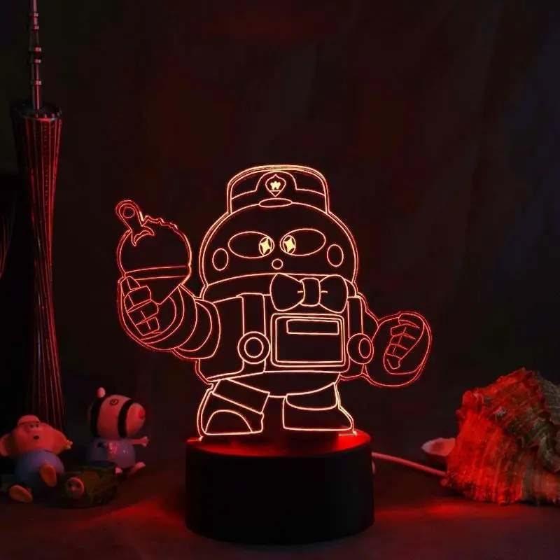 Brawl Stars Poco Spike E Primo Leon Nachtlicht Lampe