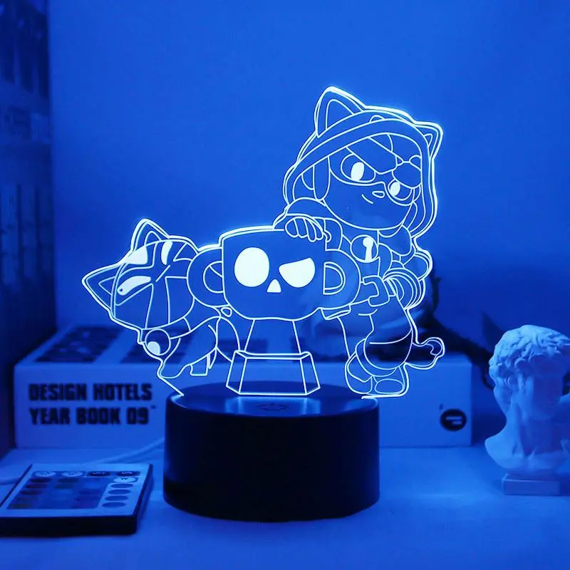 Brawl Stars Poco Spike E Primo Leon Nachtlicht Lampe