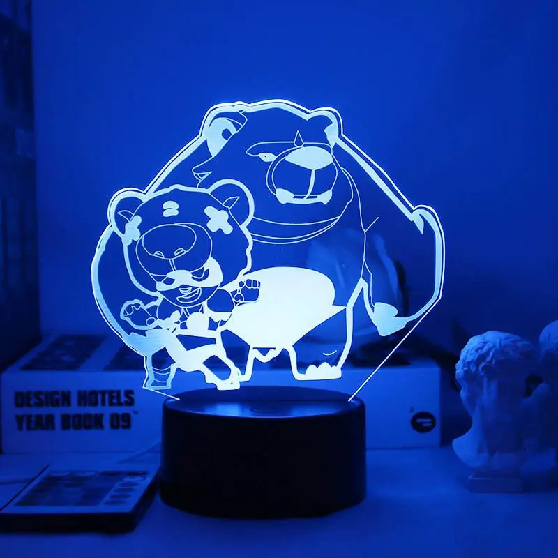 Brawl Stars Poco Spike E Primo Leon Nachtlicht Lampe