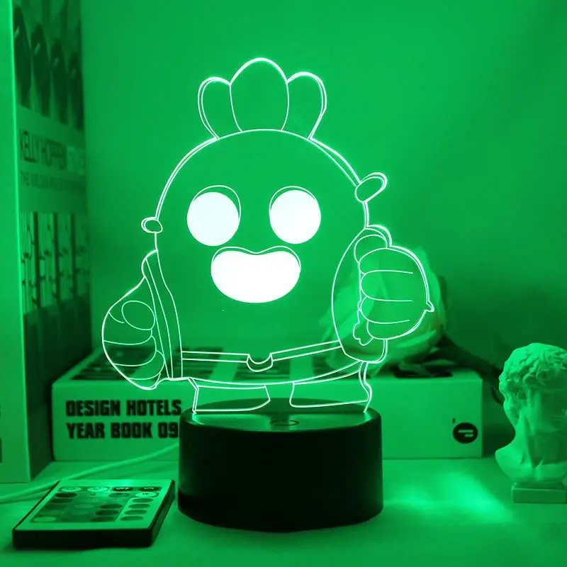 Brawl Stars Poco Spike E Primo Leon Nachtlicht Lampe