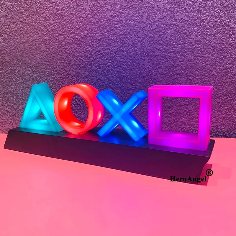 PS4 PS5 PlayStation Symbole Icon Lampe Deko