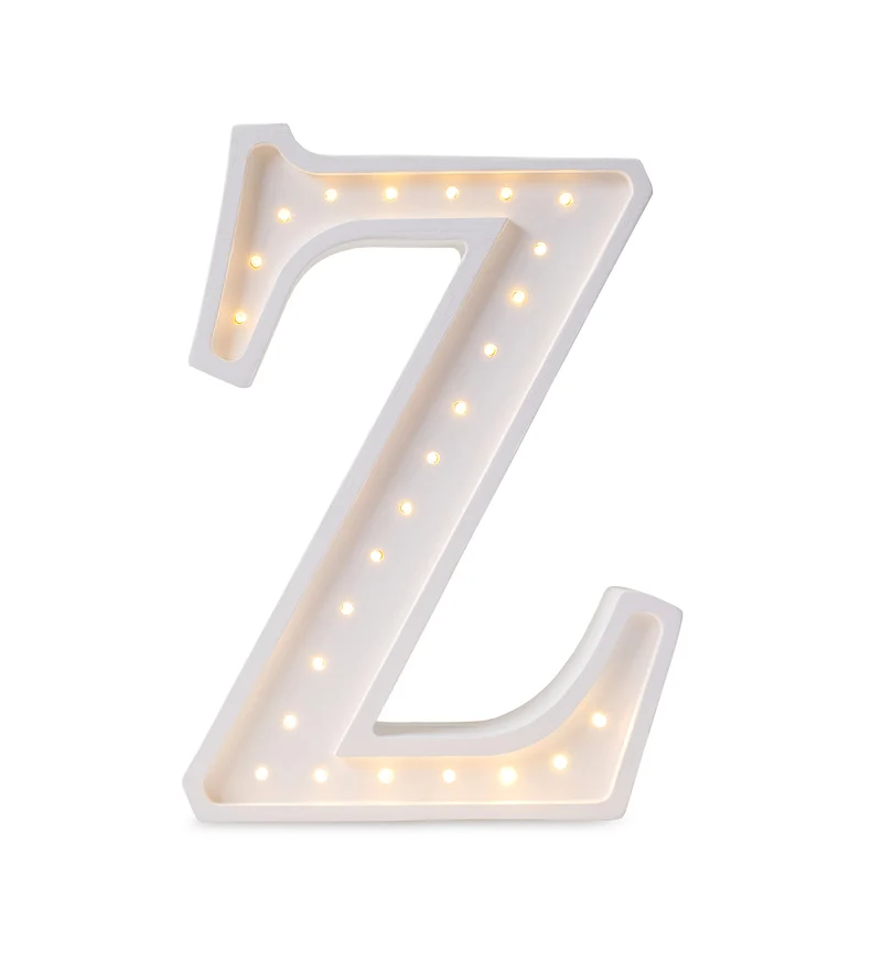Little Lights Letter Z Night Light | White