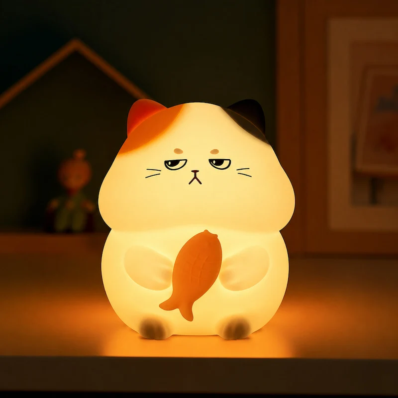 Veilleuse Chat Silicone - KittyLumi