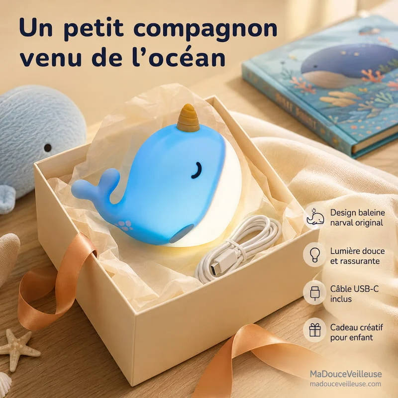 Veilleuse baleine silicone - NarvaLight