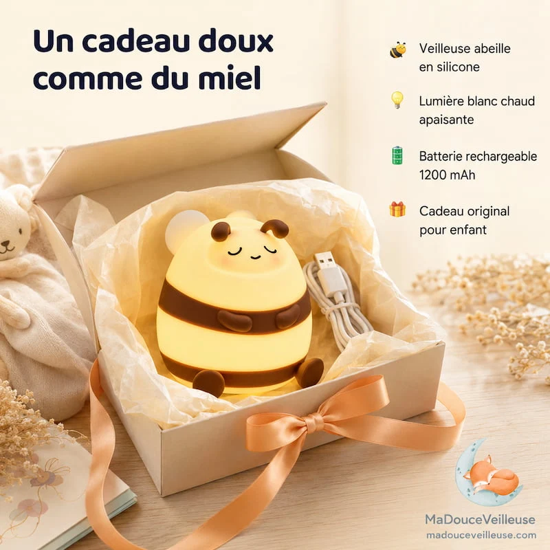 Veilleuse abeille en silicone - BeeLight