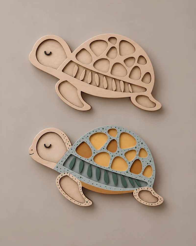 Little Lights Crafty Kit - DIY Wooden Turtle