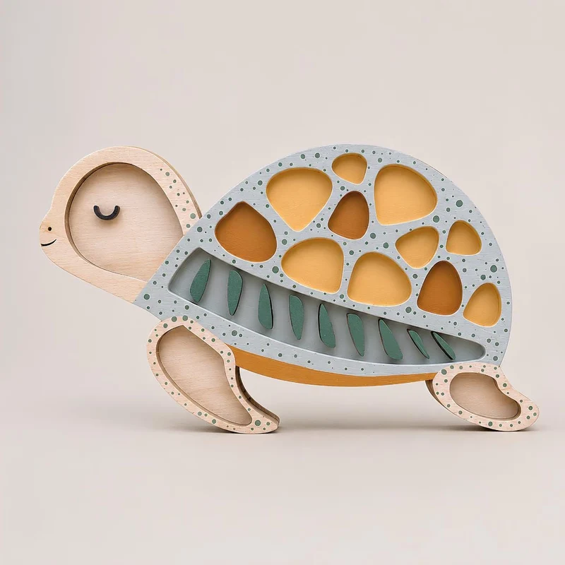 Little Lights Crafty Kit - DIY Wooden Turtle