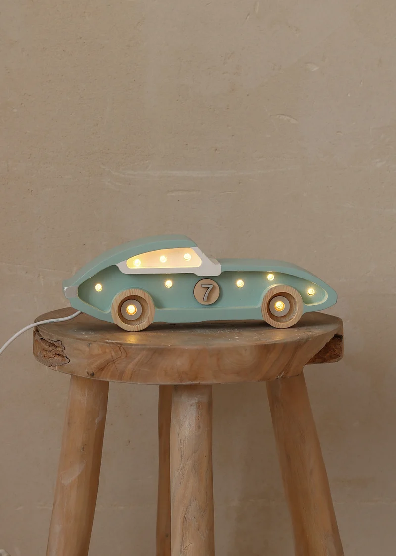 Little Lights Race Car Mini Night Light | Retroblue