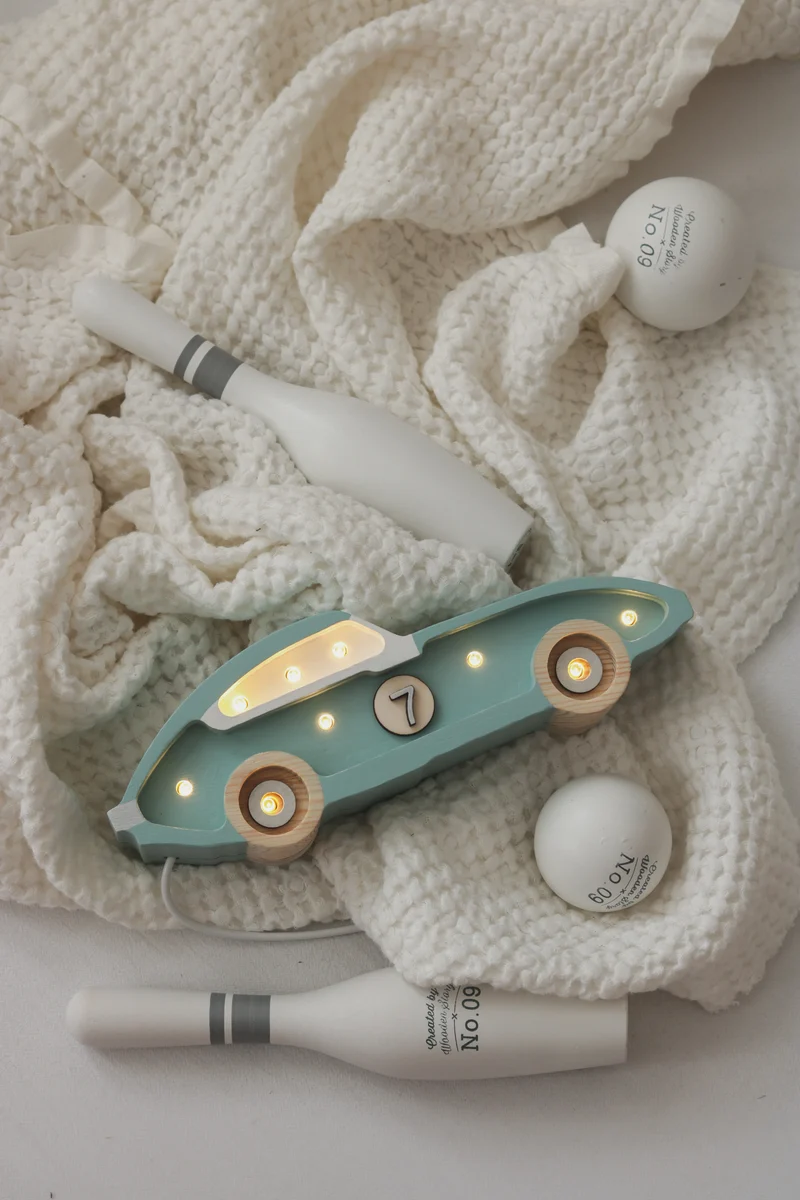 Little Lights Race Car Mini Night Light | Retroblue