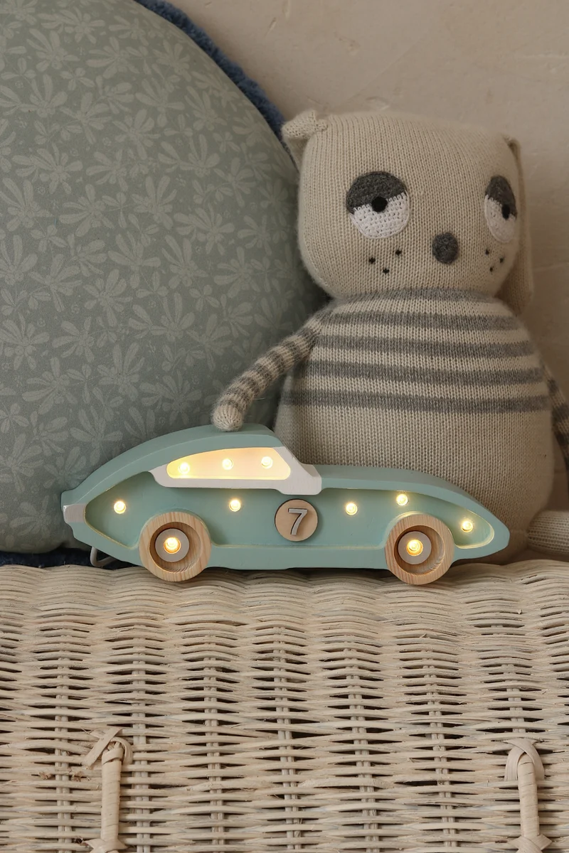 Little Lights Race Car Mini Night Light | Retroblue