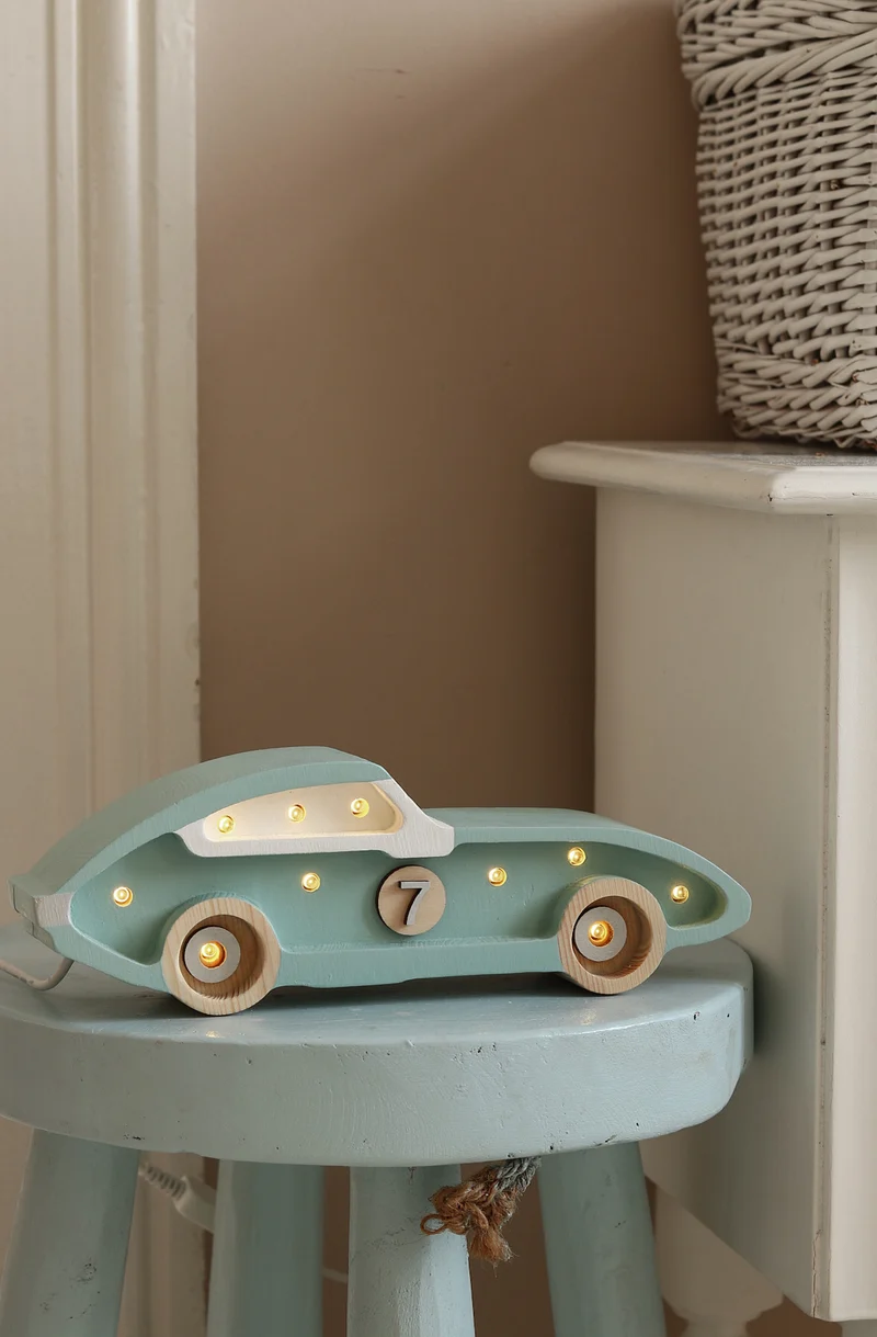 Little Lights Race Car Mini Night Light | Retroblue