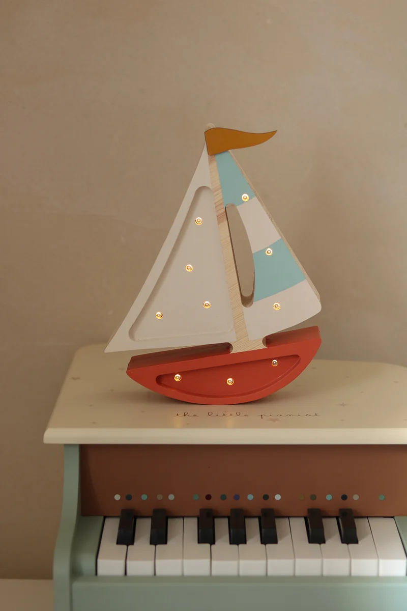 Little Lights Sailboat Night Light | Harbor Clay