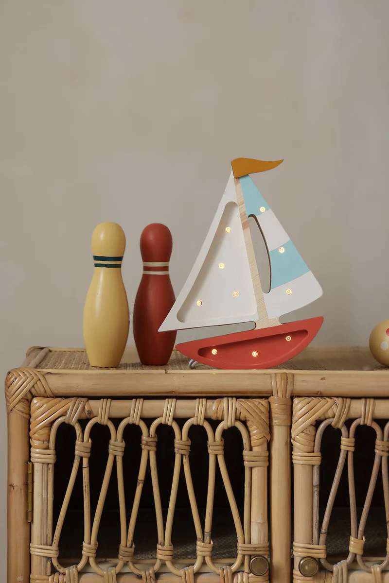 Little Lights Sailboat Night Light | Harbor Clay