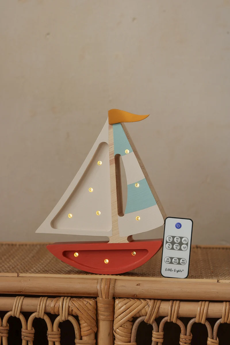 Little Lights Sailboat Night Light | Harbor Clay