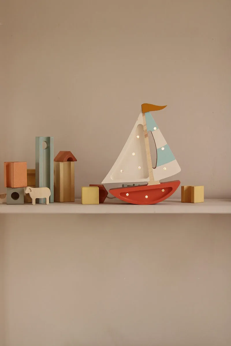 Little Lights Sailboat Night Light | Harbor Clay