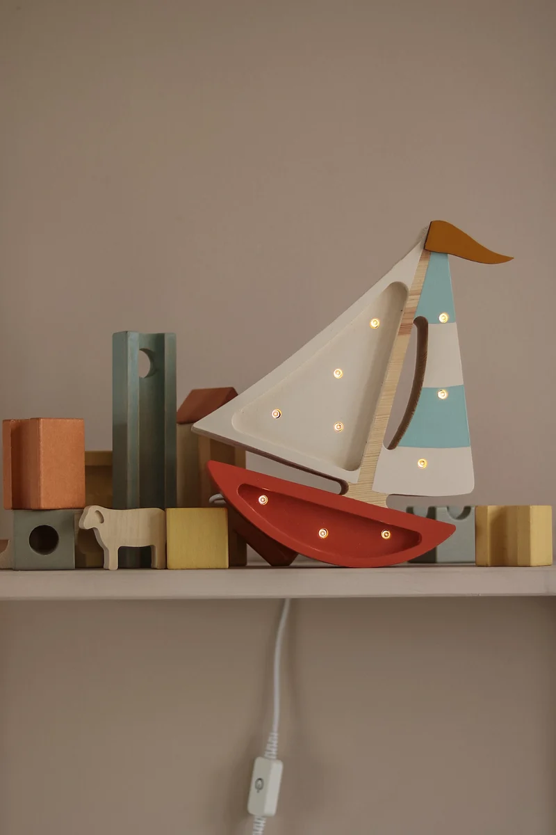 Little Lights Sailboat Night Light | Harbor Clay