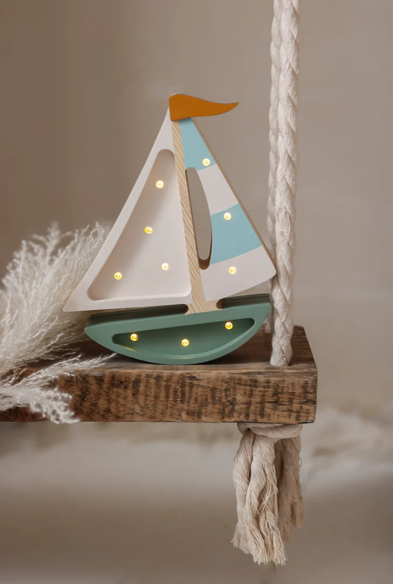Little Lights Sailboat Night Light | Olive Tree