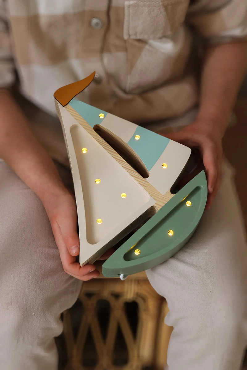 Little Lights Sailboat Night Light | Olive Tree